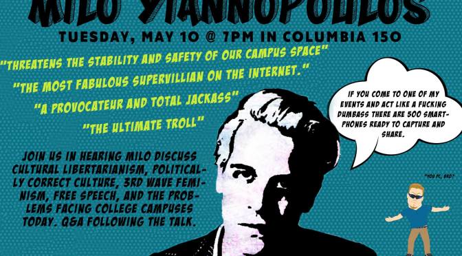 Alt Right Writer Milo Yiannopoulos Speaking at University of Oregon