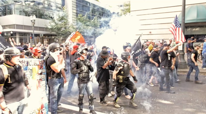 Patriot Prayer and the Proud Boys Clash With Antifascists in Portland in Bloody Confrontation [VIDEO]