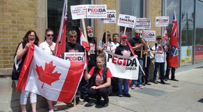 PEGIDA Racists Rally Again in Toronto, Confronted by Antifascsists, May 4, 2019